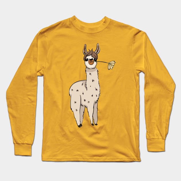 Funny Alpaca Love Tshirt Long Sleeve T-Shirt by yaros